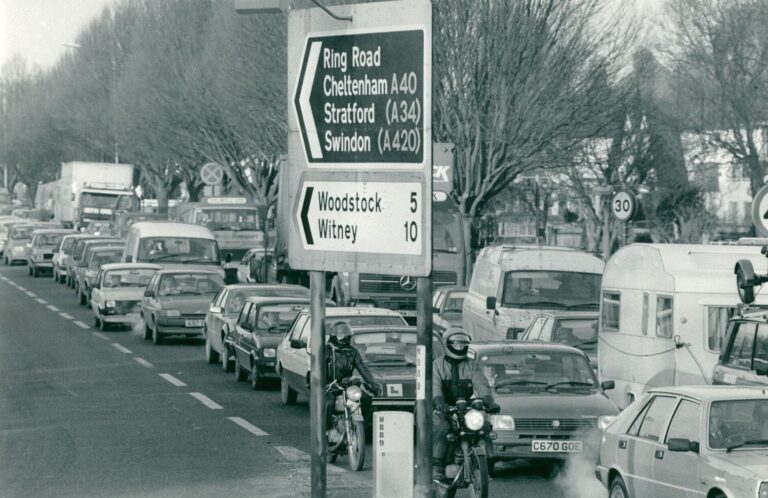 Traffic Jam Oxford Ring Road 1986