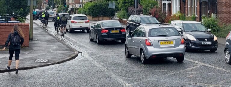 A traffic jam on Botley Road